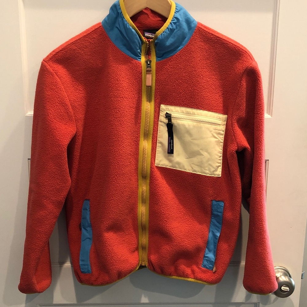 Patagonia Kids Synchilla Red Fleece Jacket